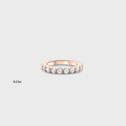 Half band | 14k rose | 0.15ct , Half band | 18k rose | 0.15ct