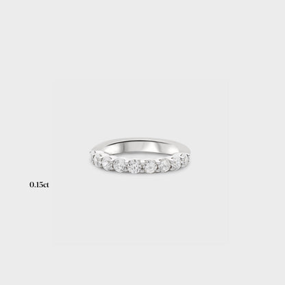 Half band | 14k white | 0.15ct , Half band | 18k white | 0.15ct , Half band | platinum | 0.15ct