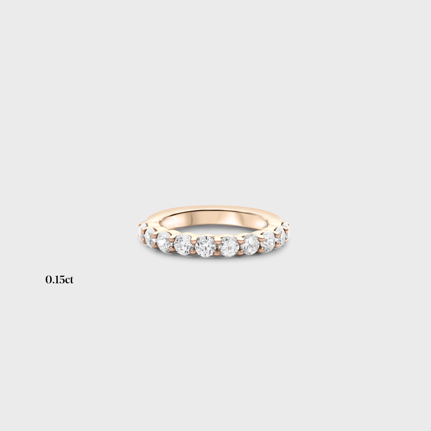 Half band | 14k yellow | 0.15ct , Half band | 18k yellow | 0.15ct