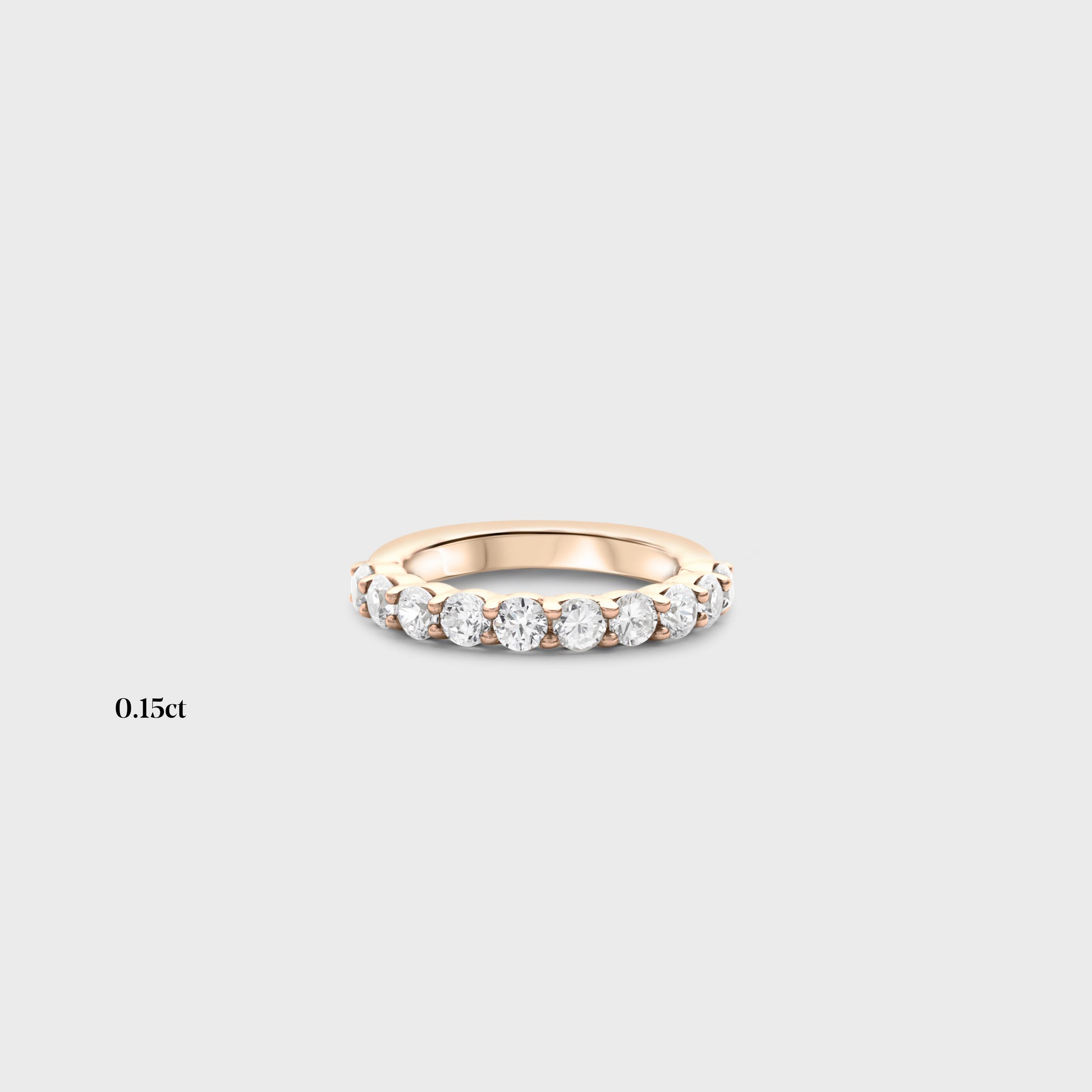Half band | 14k yellow | 0.15ct , Half band | 18k yellow | 0.15ct