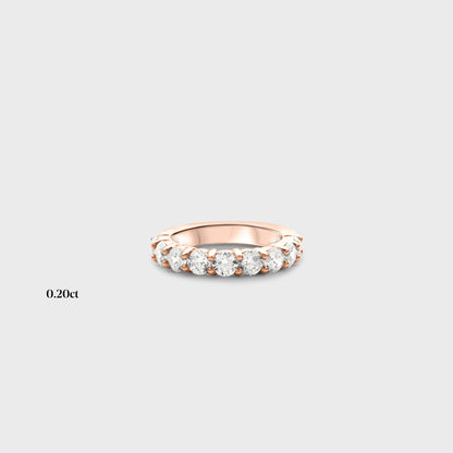 Half band | 14k rose | 0.20ct , Half band | 18k rose | 0.20ct
