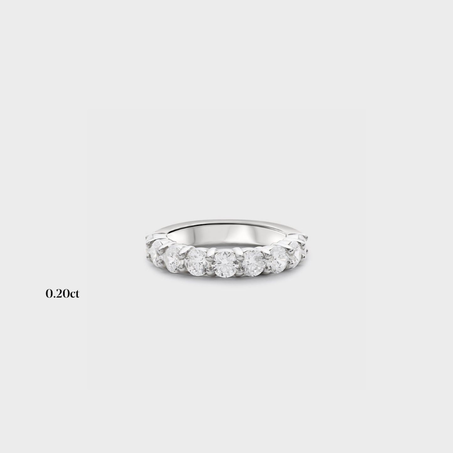 Half band | 14k white | 0.20ct , Half band | 18k white | 0.20ct , Half band | platinum | 0.20ct