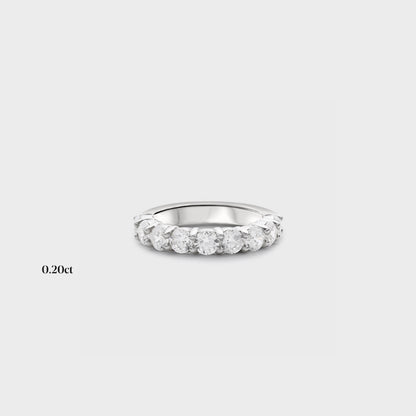 Half band | 14k white | 0.20ct , Half band | 18k white | 0.20ct , Half band | platinum | 0.20ct