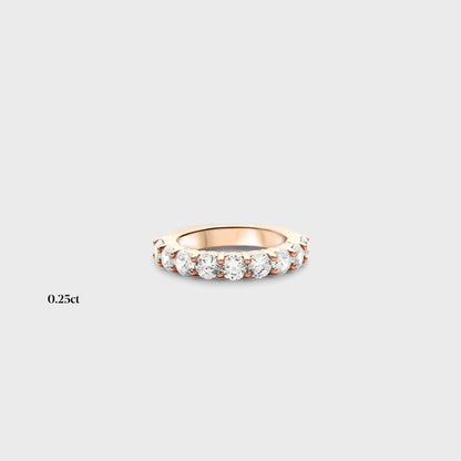 Half band | 14k rose | 0.25ct , Half band | 18k rose | 0.25ct
