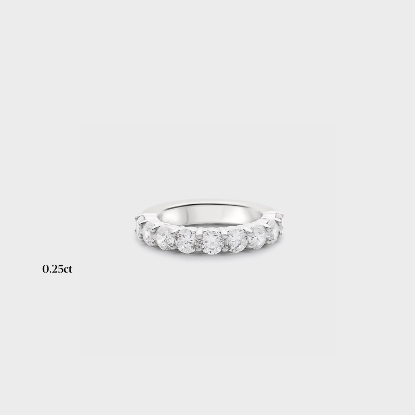 Half band | 14k white | 0.25ct , Half band | 18k white | 0.25ct , Half band | platinum | 0.25ct