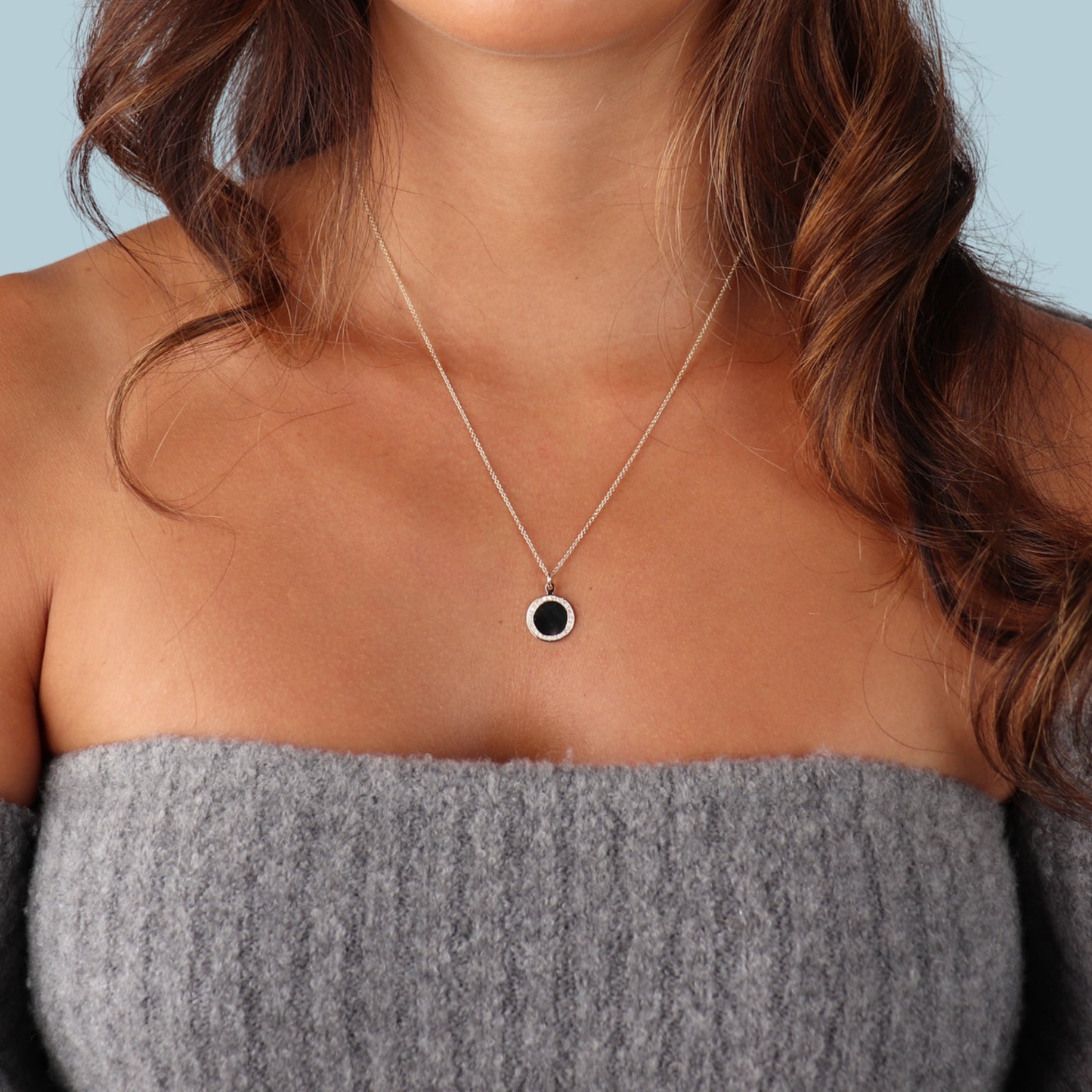 Diamond Disk Pendant