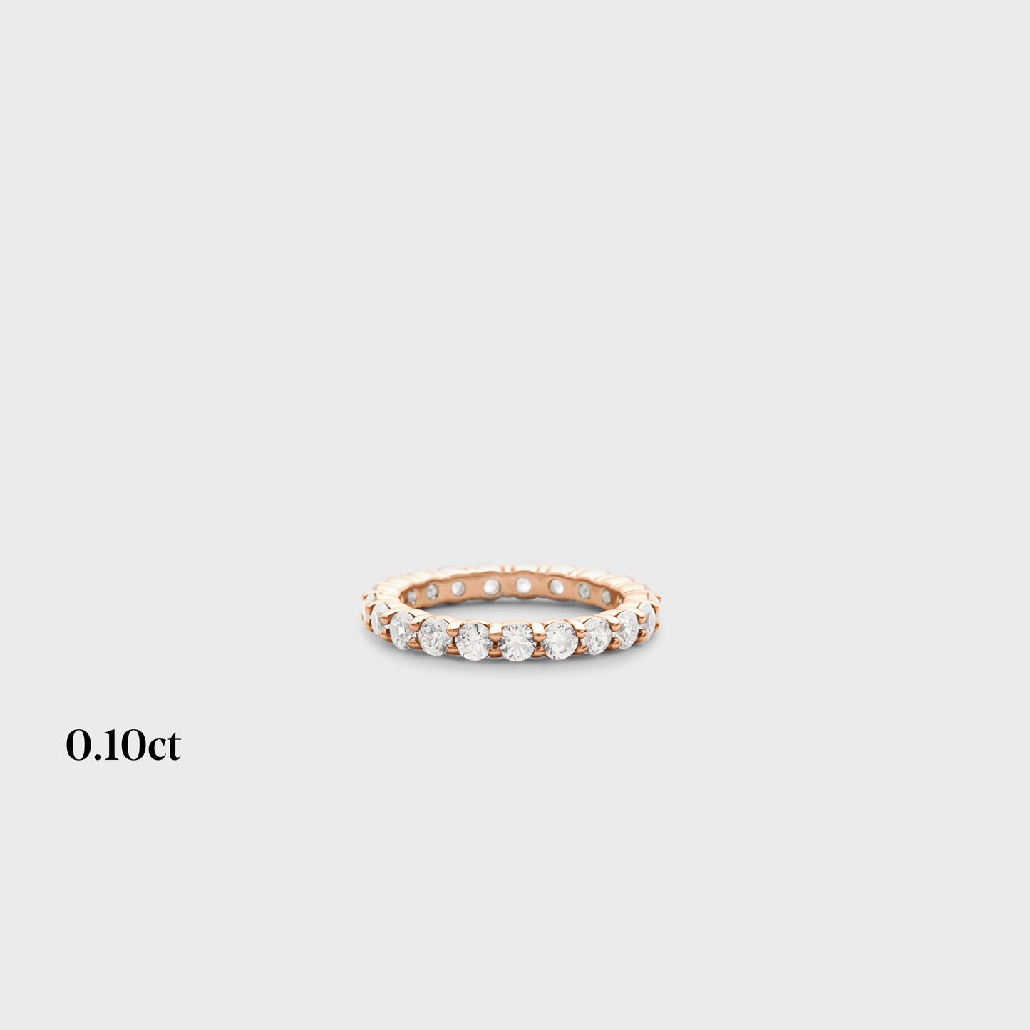 Full band | 14k rose | 0.10ct , Full band | 18k rose | 0.10ct