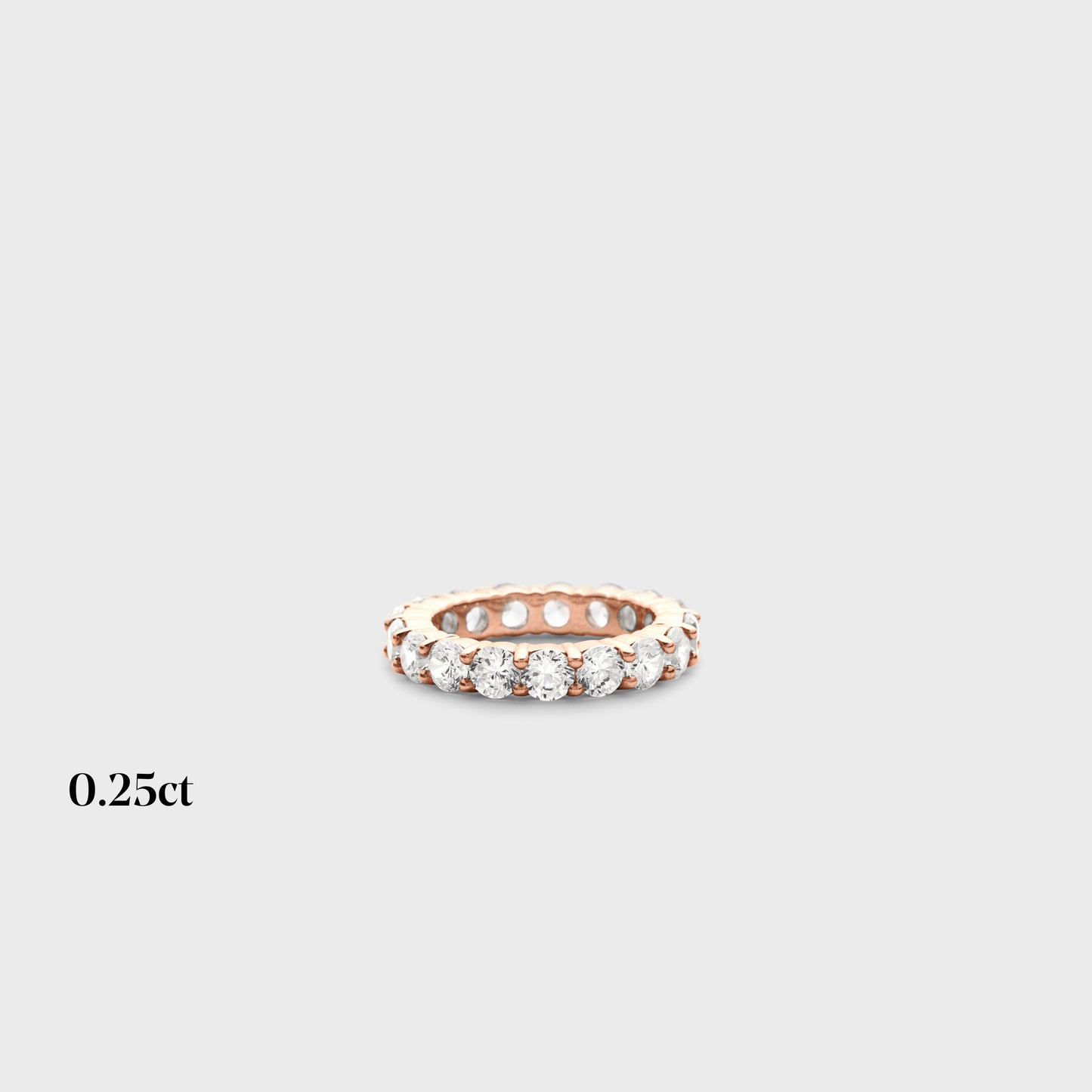 Full band | 14k rose | 0.25ct , Full band | 18k rose | 0.25ct