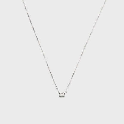 Baguette Bezel Necklace