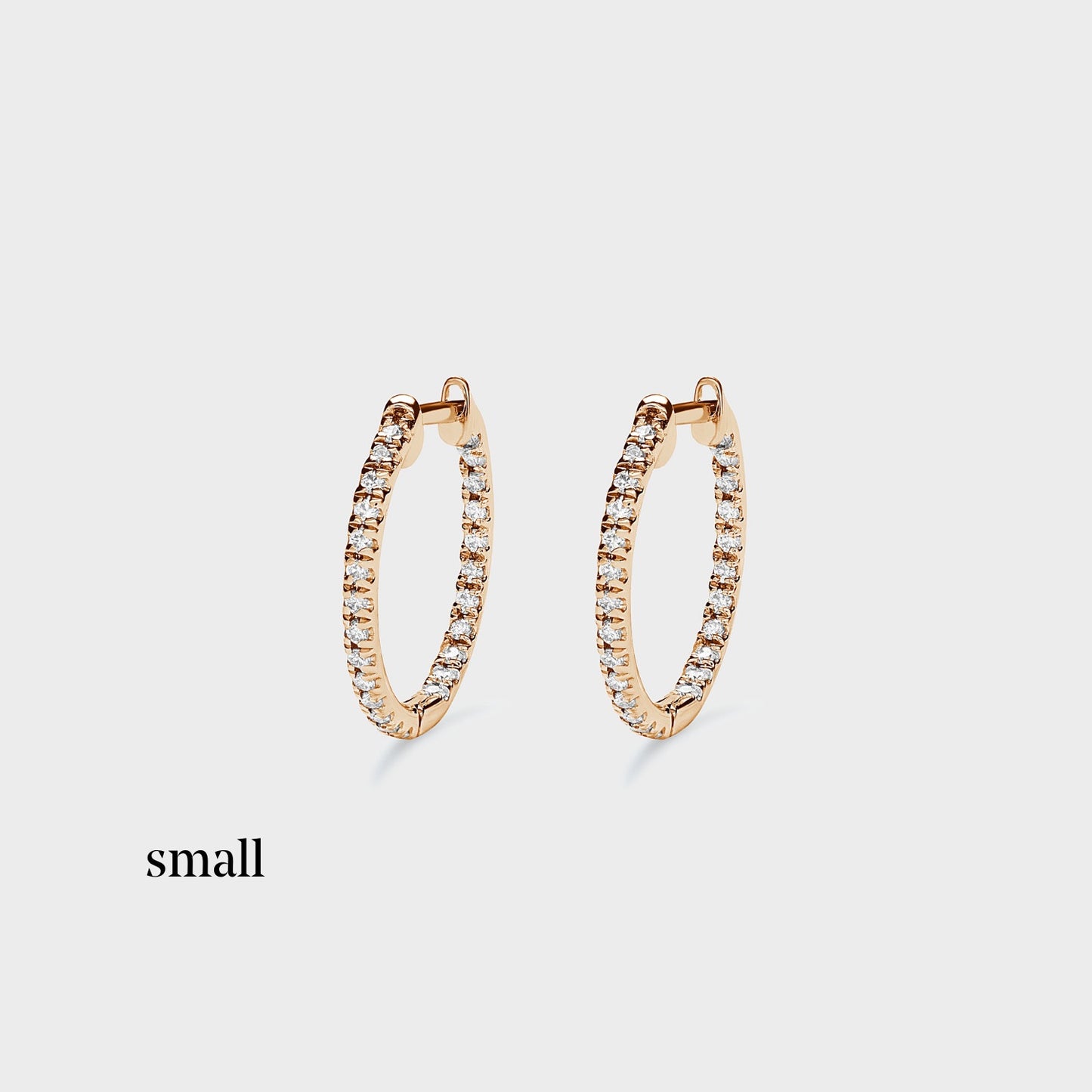 Super Skinny Pave Hoops