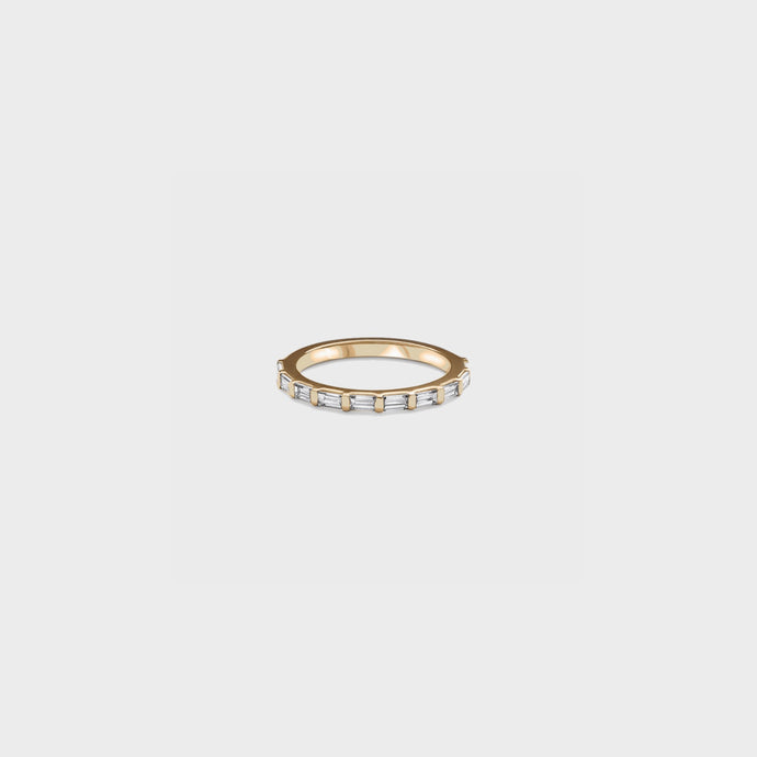 Half band | 14k yellow , Half band | 18k yellow