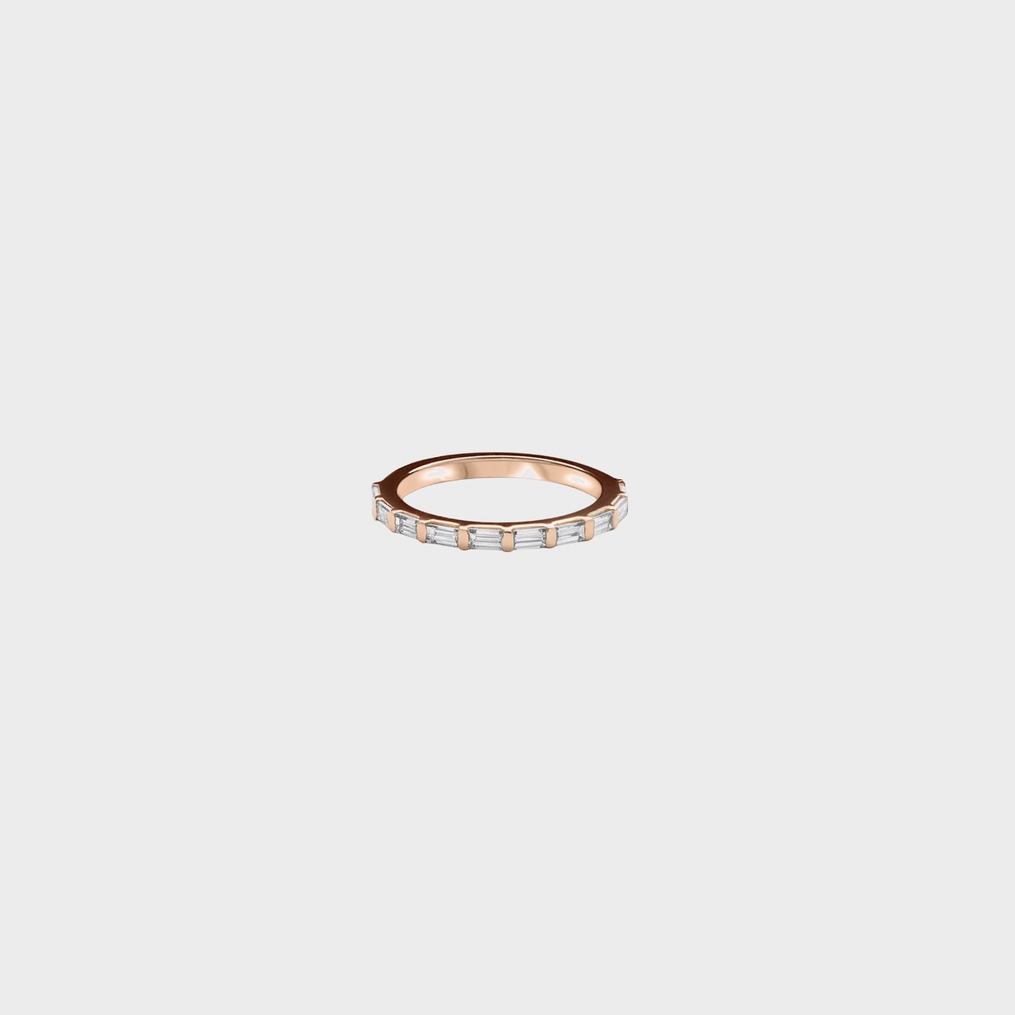 Half band | 14k rose , Half band | 18k rose
