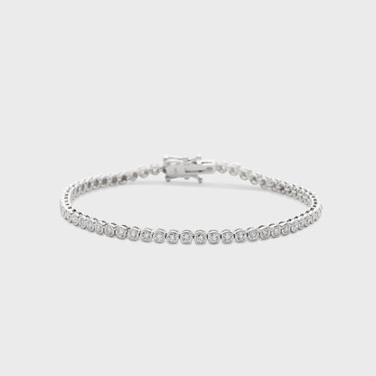 Bezel Set Tennis Bracelet