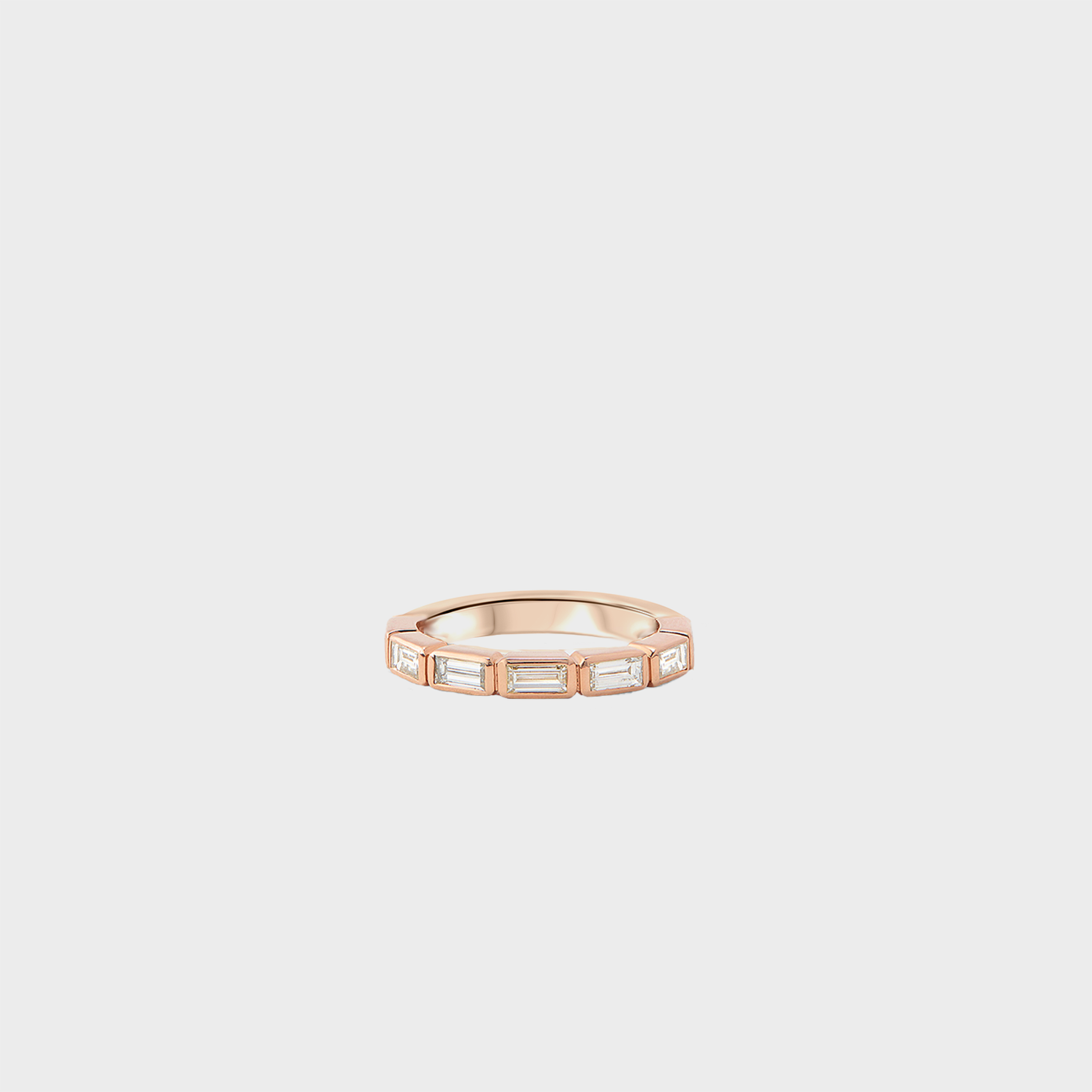 Bezel Set Baguette Band