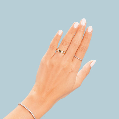 Burnished Diamond Band The Clear Cut Collection