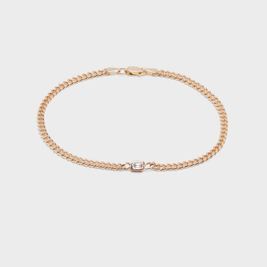 Emerald Cut Chelsea Chain Bracelet