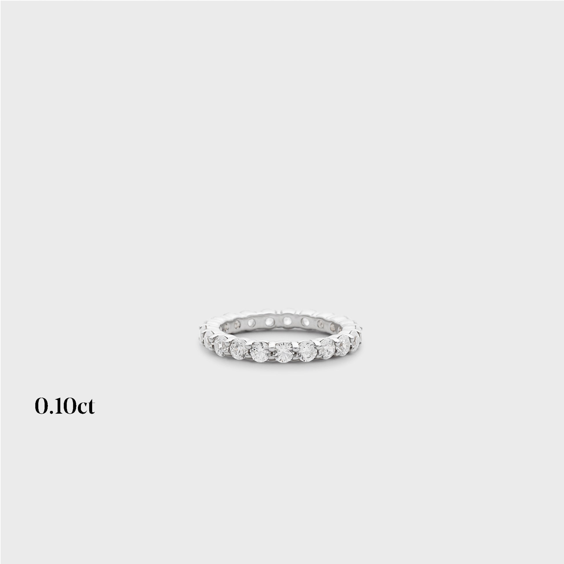 Full band | 14k white | 0.10ct , Full band | 18k white | 0.10ct , Full band | platinum | 0.10ct
