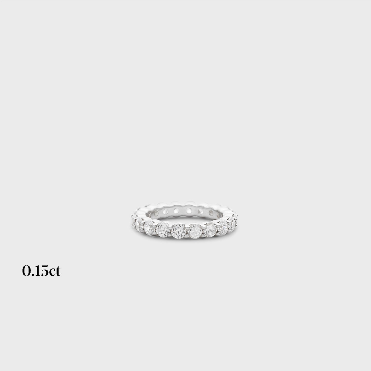 Full band | 14k white | 0.15ct , Full band | 18k white | 0.15ct , Full band | platinum | 0.15ct