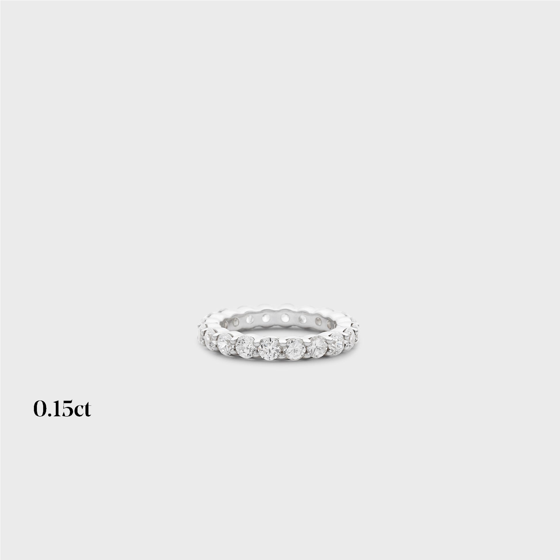Full band | 14k white | 0.15ct , Full band | 18k white | 0.15ct , Full band | platinum | 0.15ct