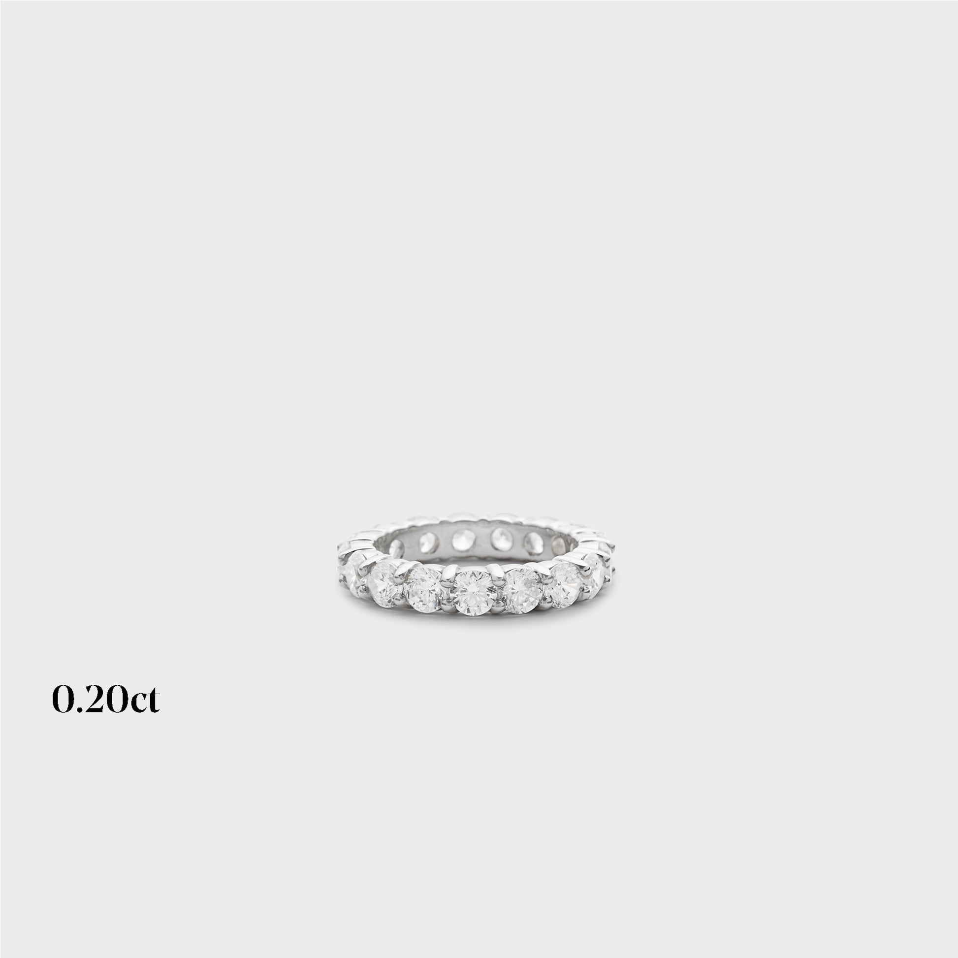 Full band | 14k white | 0.20ct , Full band | 18k white | 0.20ct , Full band | platinum | 0.20ct