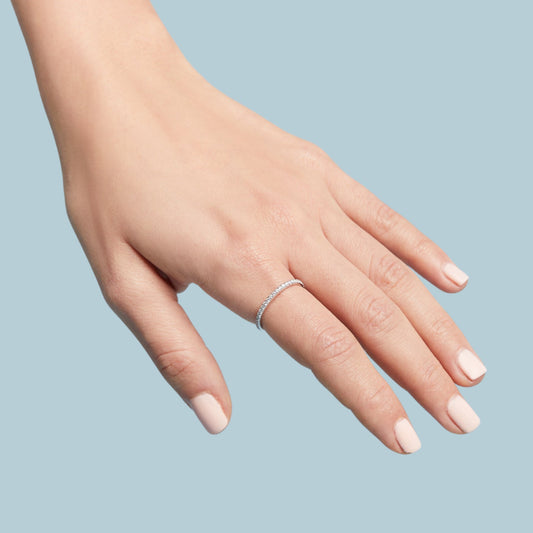 Super Skinny Pave Diamond Band