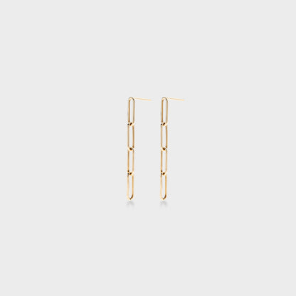 Paperclip Drop Earrings