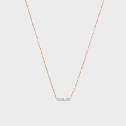 Defined Diamond Bar Necklace