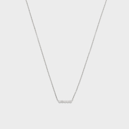 Defined Diamond Bar Necklace