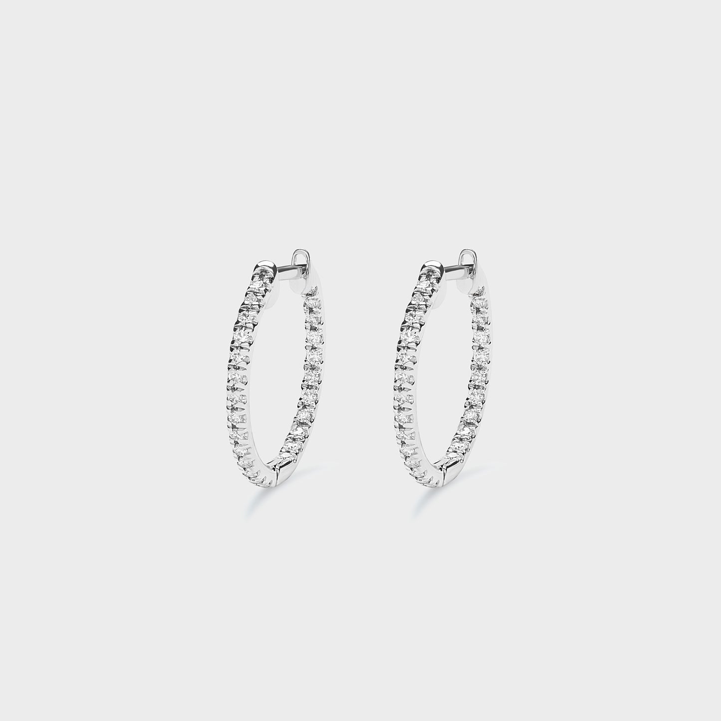 Super Skinny Pave Hoops