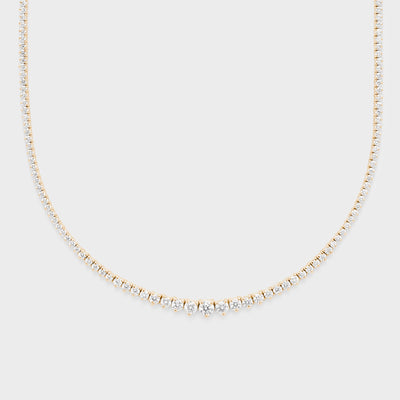 Diamond Riviera Necklace - Yellow Gold – Marissa Collections