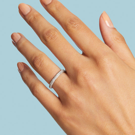 Triple Row Pave Band