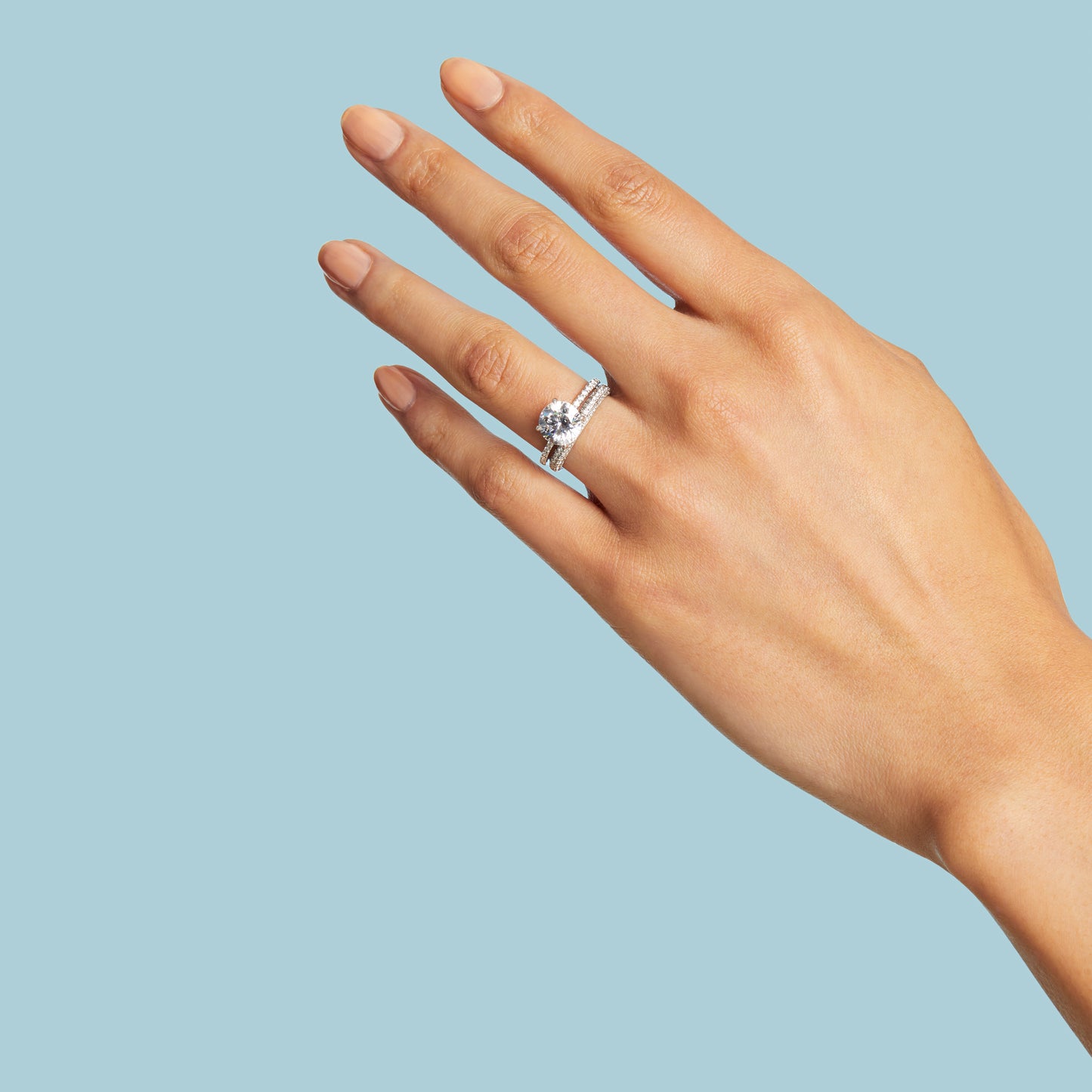 Triple Row Pave Band