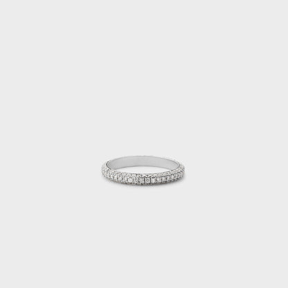 Triple Row Pave Band