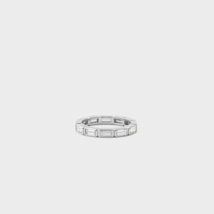 Bezel Set Baguette Band