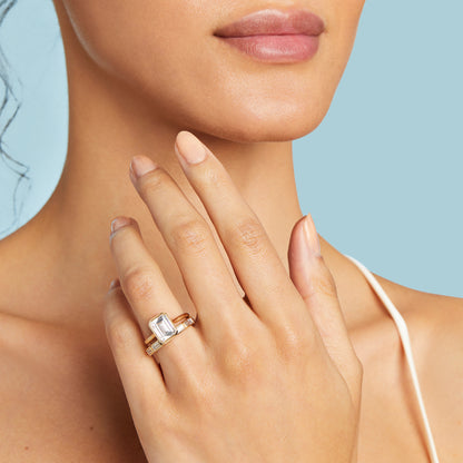 Bezel Set Baguette Band