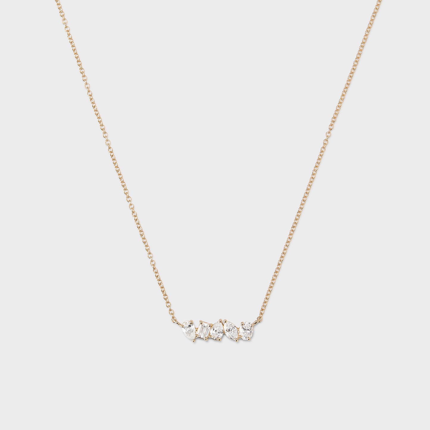 Mixed Fancy Shaped Diamond Necklace