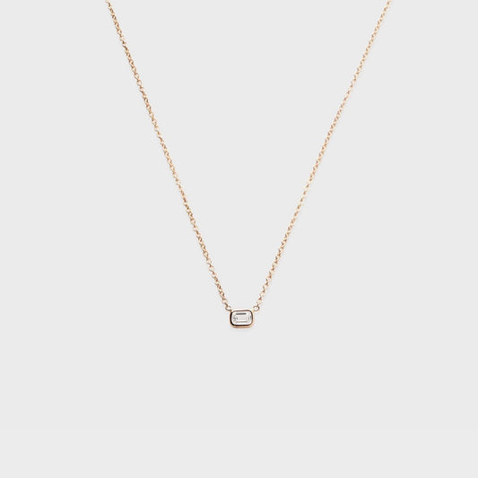 Baguette Bezel Necklace