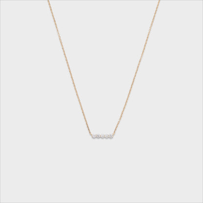 Defined Diamond Bar Necklace