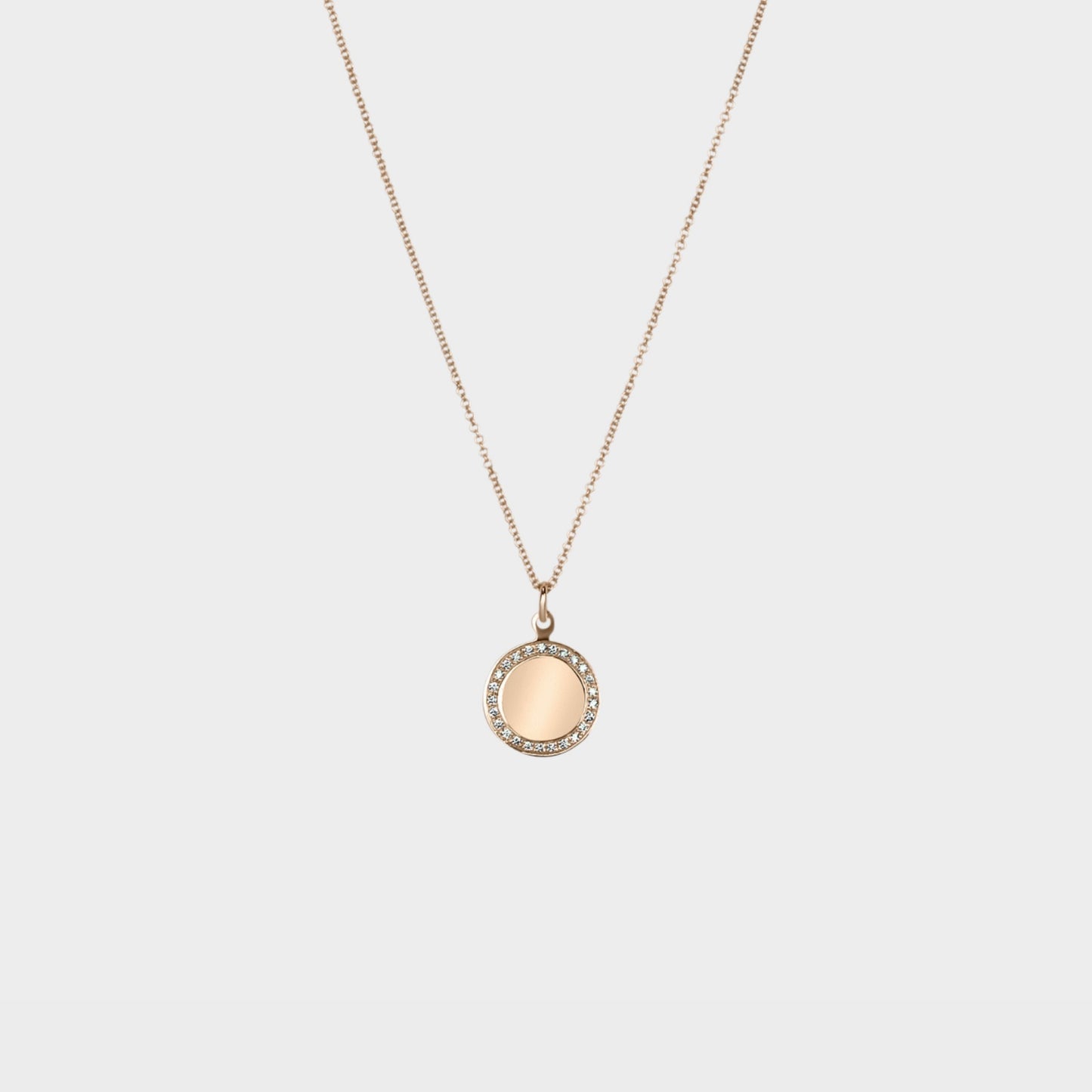 Diamond Disk Pendant