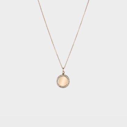 Diamond Disk Pendant