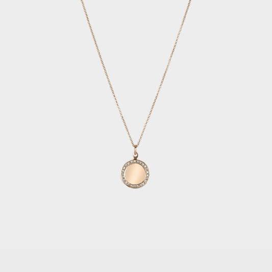 Diamond Disk Pendant