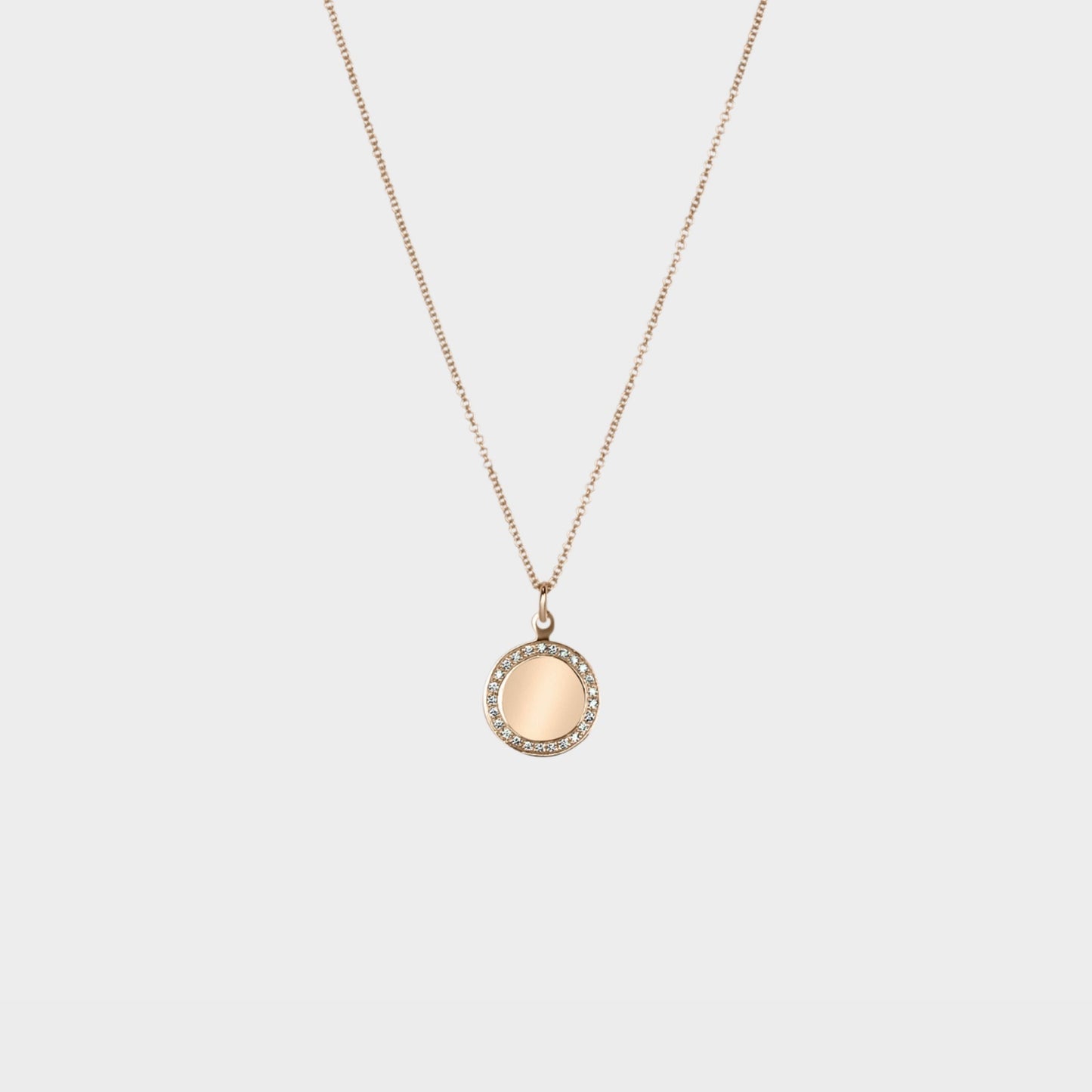 Diamond Disk Pendant