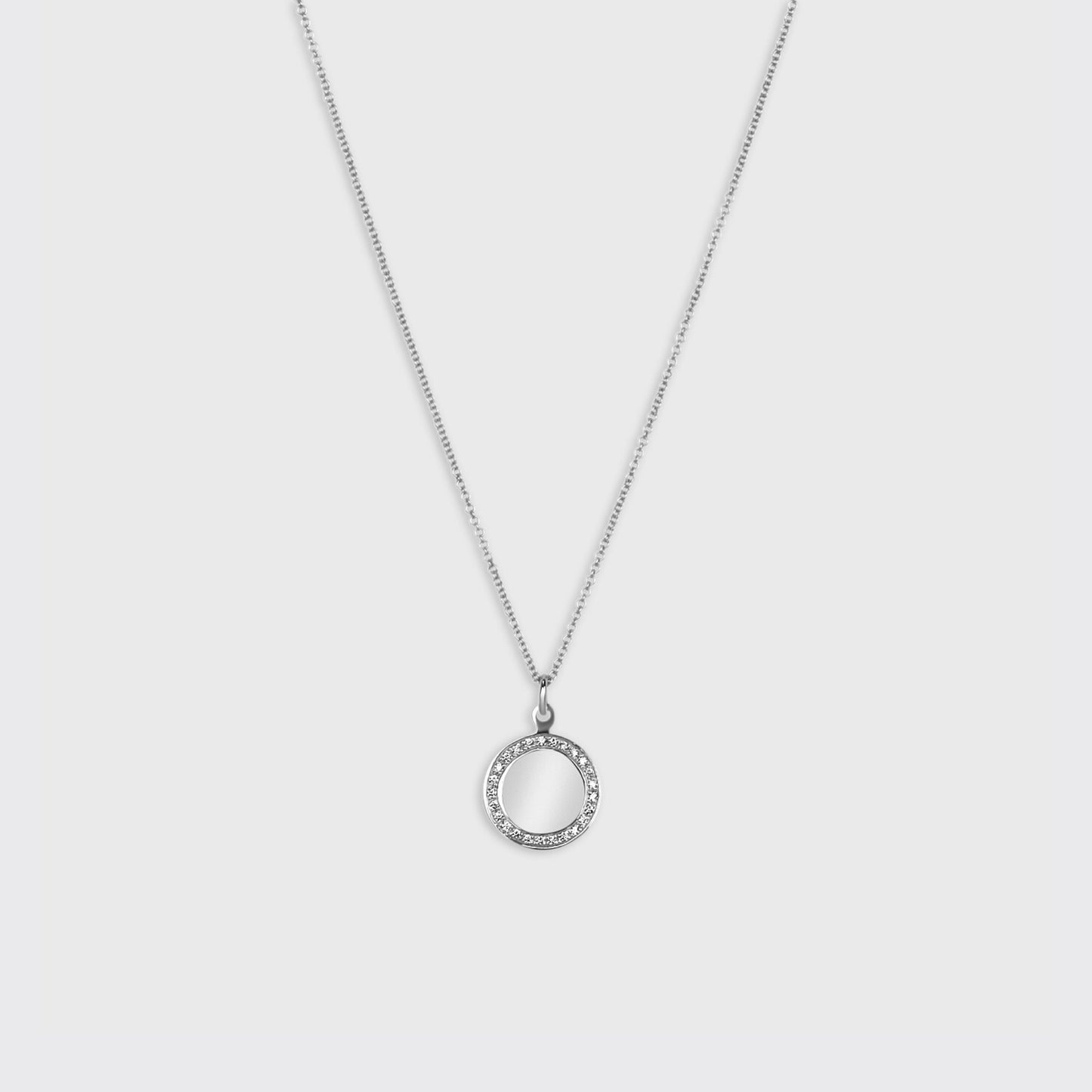 Diamond Disk Pendant