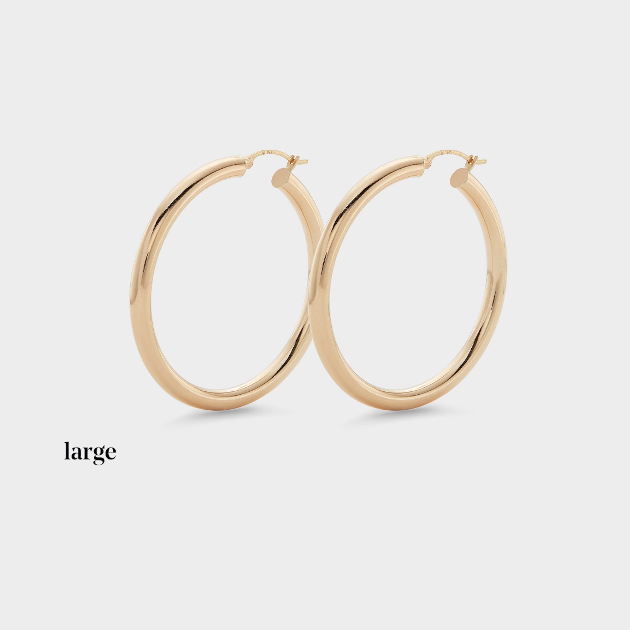 Thick gold small hoops Clearance