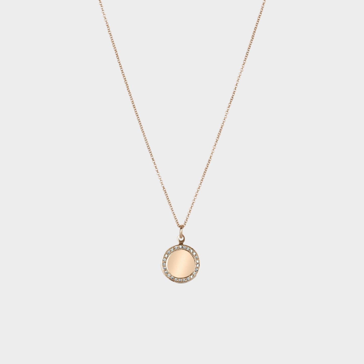 Diamond Disk Pendant