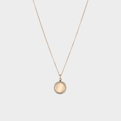 Diamond Disk Pendant